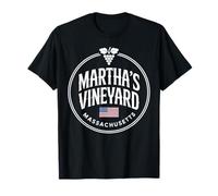 Souvenir Vintage dell'uva del Massachusetts di Marthas Vineyard Maglietta