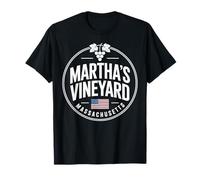 Souvenir Vintage dell'uva del Massachusetts di Marthas Vineyard Maglietta