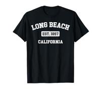 Souvenir vintage di Long Beach California CA Est. 1897 Maglietta