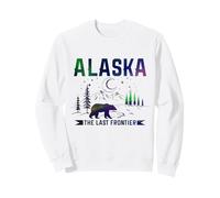 Souvenir Vintage per Amanti della Natura dell'Alaska L'Ultima frontiera Felpa