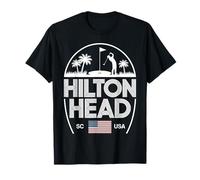 Souvenir Vintage per Giocatori di Golf della Carolina del Sud Hilton Head Maglietta