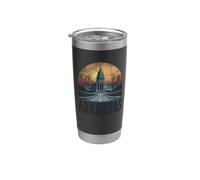 Souvenir vintage retrò dello skyline dell'Arkansas Bicchiere termico in acciaio inox doppia parete