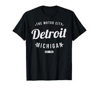 Souvenir vintage retrò di Detroit Michigan MI Detroit Maglietta