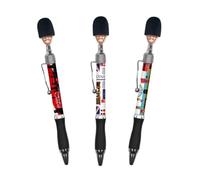 Souvenirs Set di 3 penne a sfera a forma di Soldier Head London, famosi punti di riferimento Union Jack, penna regalo britannica da collezione
