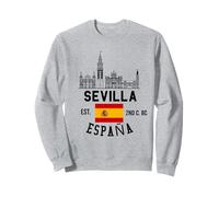 Souvenirs Siviglia Spagna da Siviglia España Skyline Bandiera Felpa