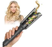 Souvik Arricciacapelli Automatico, Professionale Ferro Arricciacapelli 23mm con 3 Temperature, Anti-Scottatura Promemoria intelligente, Anti-Groviglio Curling Iron per Ricci Perfetti