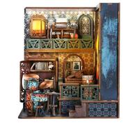 Souvik Book Nook Kit - Kit Fai da Te Diorama 3D in Legno con Luci LED, Puzzle Creativo da Costruire per Adulti, Miniatura Decorazione per Libreria, Regalo per Amanti dei Libri (Explosive Notes)