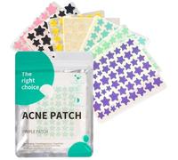 Souvik Cerotti Brufoli Invisibili: 408 Pezzi Patch Acne Naturali in Hydrocolloide - 2 in 1 Giorno e Notte, 5 Misure (8/9/10/11/14 mm), Impermeabili e Traspiranti