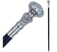 SouvNear - Bastone decorativo da passeggio in palissandro di alta qualità con manico in ottone, stile vittoriano, stile antico ed elegante, per uomini e donne, dall’India, 95 cm, Legno, Bastone da passeggio, Golden Golf Ball