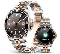 SOUYIE 2025 AI, smartwatch da uomo, rotondo, 1,19", con chiamate, 107 modalità sportive, orologio fitness con frequenza cardiaca/contapassi/monitor del sonno, impermeabile, per Android iOS