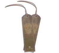 Sovereign-Gear Segnalibro in pelle fatto a mano con design a teschio di zucchero - 2 Segnalibri in vera pelle per la lettura - Segnalibri unici per uomini donne ragazze | Regali per gli amanti dei lib