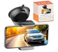 Sovica Porta cellulare auto cruscotto ventosa parabrezza Rotazione a 360º posizionamento orizzontale e verticale regolazione universale compatibile con smartphone fino a 7,6" installazione semplice