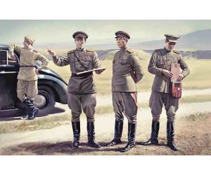Soviet Staff Personnel (1943-1945) (4 Figures) 1:35 Plastic Model Kit ICM