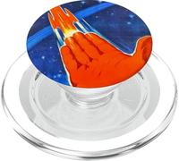 Soviet Union USSR Retro Propaganda Space CCCP T-Shirt PopSockets PopGrip per MagSafe
