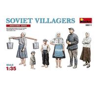 Soviet Villagersset 1/35 MiniArt Personale Stazione Tedeschi Con Carrozza A Ba