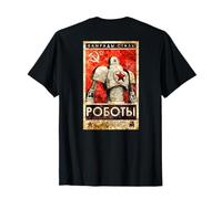 Sovietico Vintage USSR CCCP Russia, retrò Robot Aquarell Maglietta