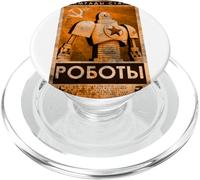 Sovietico vintage USSR CCCP Russia, retrò Robot Aquarell PopSockets PopGrip per MagSafe