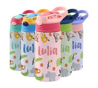 Soview Borraccia Termica Bambini Personalizzata, Borraccia Bambini con Nome, Borracce Personalizzate senza BPA, Ideale Fuori Casa, in Gita, a Scuola, Attività all'aperto 350 ml