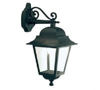 LAMPADA LANTERNA DA PARETE 'QUADRATA' 100 W - cm.46x21x30 COLORE NERO