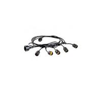 SOVIL CATENA LUMINOSA CORDONE CON PORTALAMPADE NERO 5 MT ENJOY 23006