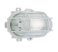 Applique Da Esterno Moderna Alone Termoplastica E Vetro Bianco 1 Luce E27