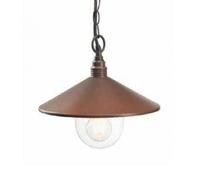 SOVIL LAMPADA A SOSPENSIONE DA ESTERNO SERIE SPECTRE COLORE CORTEN 60W ATTACCO E