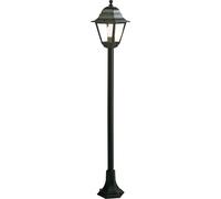Sovil Lampione per Esterno Vintage Rustico Alto 121 cm da Esterno Lampada da Giardino colore Nero - 954/06 Old