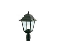 LANTERNA TESTA-PALO 'QUADRATA' 100 W - cm 41 x 21 x 6 nero SOVIL