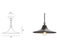 SOVIL MONET SOSPENSIONE IN METALLO E27 NERO 595/06