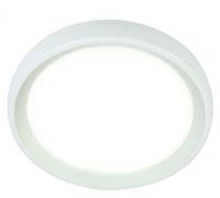 Plafoniera Esterno Moderna Loft Alluminio E Termoplastica Bianco Led 18W 4000K