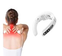 SOVORM Massaggiatore for Collo con Calore Rilassatore Vibrazioni Tessuti Profondi Senza Fili Elettrico Portatile 9D della Colonna vertebrale cervicale con 8 Teste 6 Tipi modalità Massaggio Ricarica