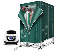 SOVORM Stendibiancheria Elettrico, Stendibiancheria Riscaldato Pieghevole a 3 Livelli, Risparmio Energetico, Grande Capacità con Telecomando e Timer 240 Min, 1500 W, Acciaio Inossidabile per Interni