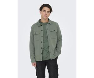 Sovracamicia con tasche Verde XL Tinta unita