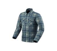 Revit Bison 2 H2O, camicia/giacca tessile impermeabile S male Blu Scuro/Azzurro