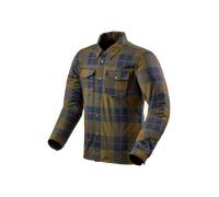 Revit Bison 2 H2O, camicia/giacca tessile impermeabile S male Marrone/Blu/Rosso