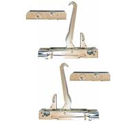 Sovrana Gasfire Candy - Kit 2 cerniere 153 x 30 mm. complete di 2 portarulli per porta forno con doppio vetro - KCF5491