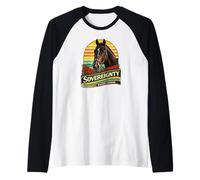 Sovranità Cavallo, Corsa di Cavalli, Santa Anita, Cavalli del Mar Maglia con Maniche Raglan