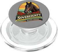 Sovranità Cavallo, Corsa di cavalli, Santa Anita, Cavalli Del Mar PopSockets PopGrip per MagSafe