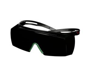 Sovraocchiali di protezione 3M™ SecureFit™ serie 3700, stanghette nere, antigraffio, lenti grigie IR 5.0, SF3750AS-BLK