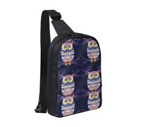 Sovrapposizione di animali Borse a tracolla per donne uomini Borsa a tracolla alla moda Bakpack Casual Borsa a tracolla con tracolla convertibile., Gufo colorato dipinto, Taglia unica