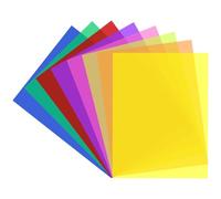 Sovrapposizioni colorate - Strisce per evidenziare la lettura guidata, 8 fogli di filtro colorato, strumento di aiuto per la sovrapposizione formato A4 per l'apprendimento della dislessia, strumento