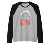 Sovrasterzo antifumo per Pneumatici Auto Drift Racing Life JDM Sideways Maglia con Maniche Raglan