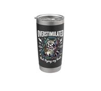 Sovrastimolato ma provando le mie migliori cuffie Raccoon Bicchiere termico in acciaio inox doppia parete