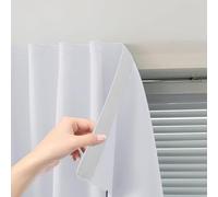 Sovtfides Tende autoadesive Tenda oscurante portatile Semplice e facile da installare Finestra della camera da letto Termica Lnsulated Cucina Camera Oscurante Nero Piccole Tende Nere, 119,4 cm L x