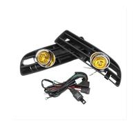 Sovxbgw Paraurti Anteriore Fendinebbia Per VW Per Bora Per Jetta MK4 1998-2004 Gruppo Fari Fendinebbia Anteriori Gialli Griglia Fendinebbia Con Cablaggio Interruttore Gruppo