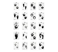 SOWAKA 20 stencil in plastica riutilizzabili per pittura su pareti in legno, artigianato, scrapbooking, diario, disegno, decorazione domestica, Natale, Halloween