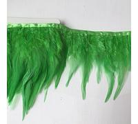 Sowder, bordo sfrangiato con piume per abiti e decorazioni, confezione da 4,6 m lime green