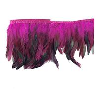 Sowder Passamontagna con frange, larghezza 12,7-17,8 cm, ca. 4,5 m, fucsia