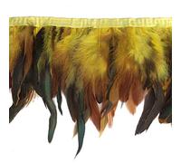Sowder Passamontagna con frange, larghezza 12,7-17,8 cm, ca. 4,5 m, giallo