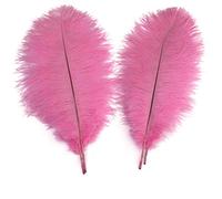 Sowder - Piume di struzzo di lunghezza 40-45 cm, confezione da 5 pezzi, ideali come decorazione per la casa o per matrimoni rosa